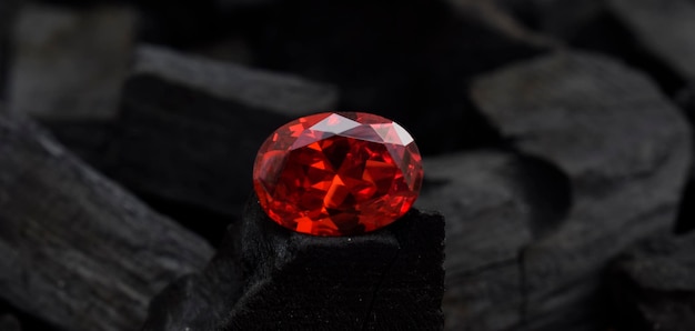 red ruby gemstone