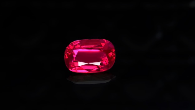 Red ruby is a red cube. for making jewelry