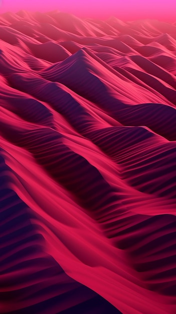 A red sand dune is seen in the desert.