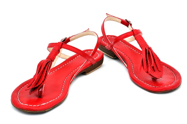 Red sandals