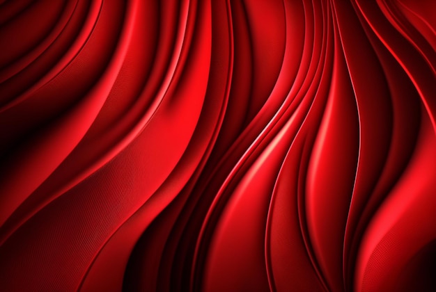 Red silk of fabric background luxury texture Generative ai