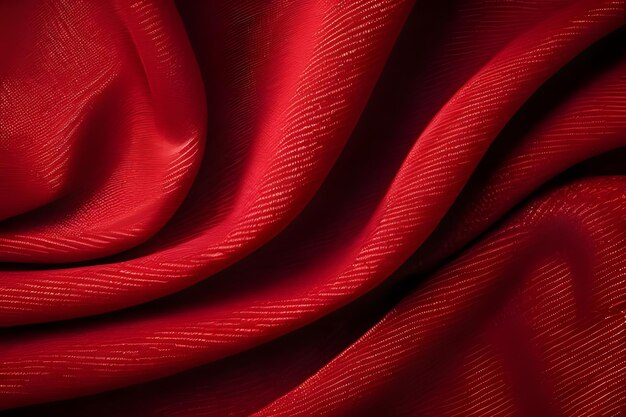 Red silk fabric texture background