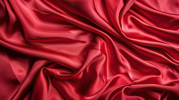 a red silk silk with a pattern of the satin