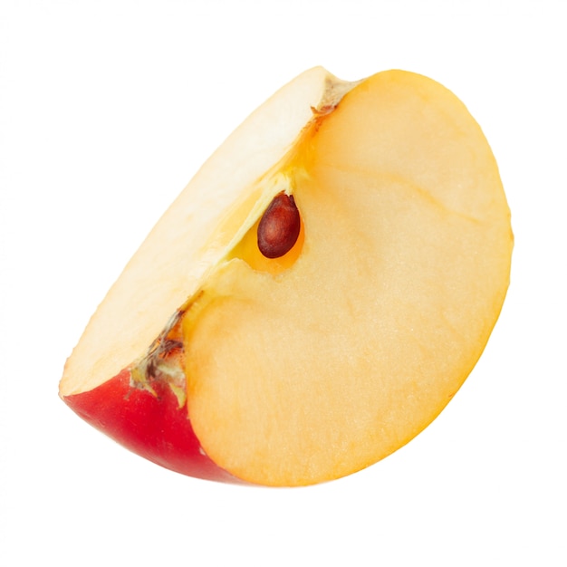 Red sliced apple