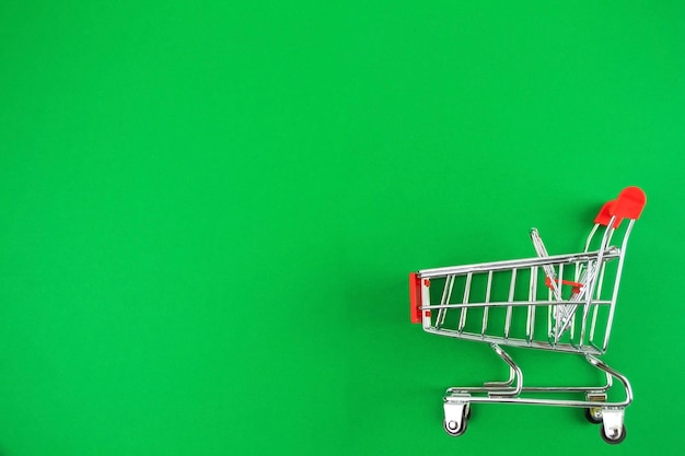 Red small shopping cart