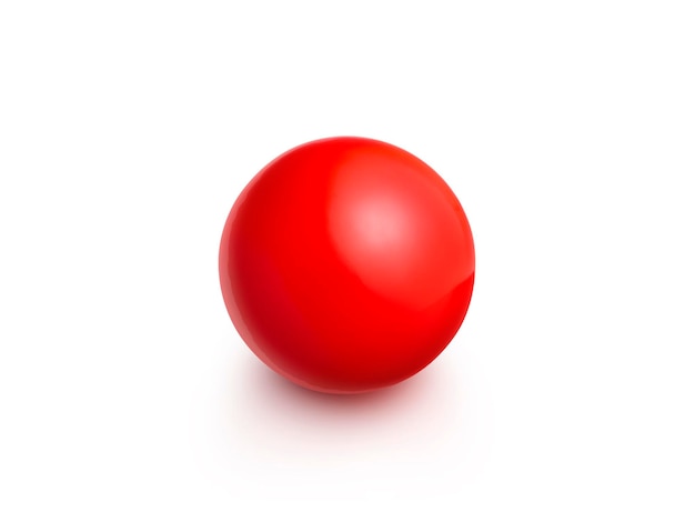 Red Spheres Isolated on white Background 3D render