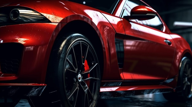 red sport car wallpaper