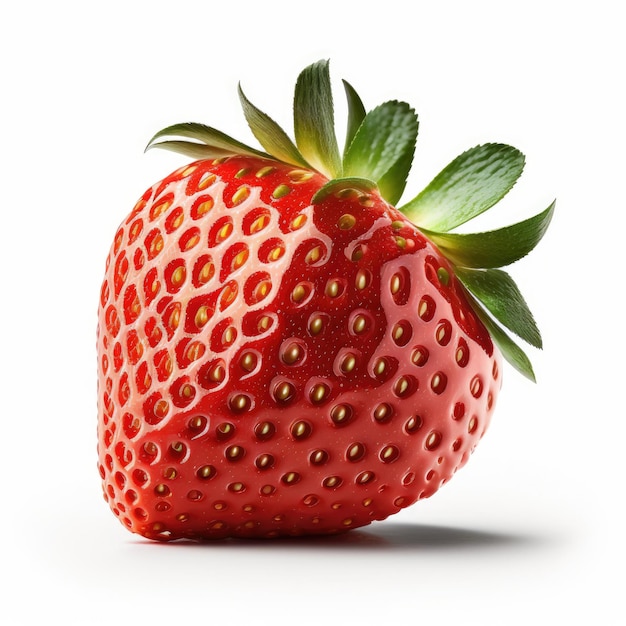 Red Strawberry Isolated Illustration Generative AI