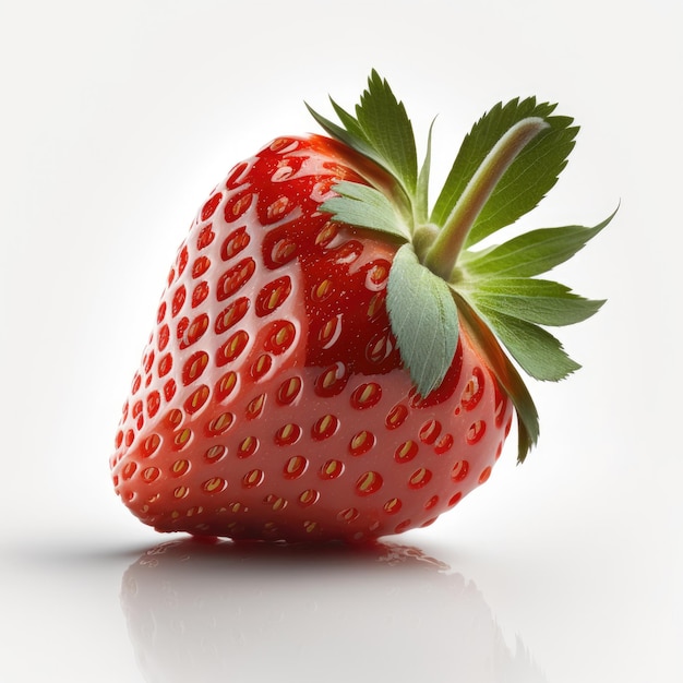 Red Strawberry Isolated Illustration Generative AI