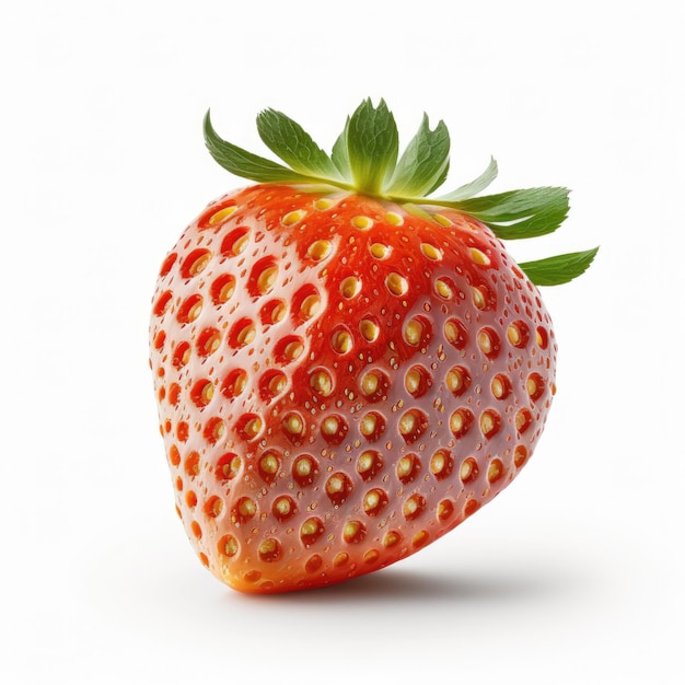 Red Strawberry Isolated Illustration Generative AI