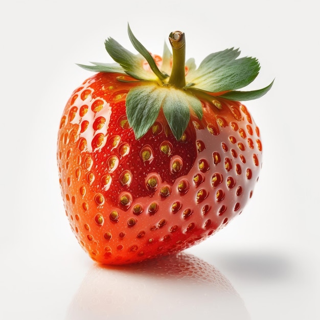 Red Strawberry Isolated Illustration Generative AI