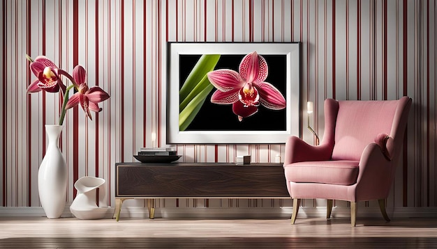 Red Striped Cymbidium