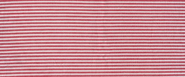 Red striped tablecloth background texture Horizontal banner