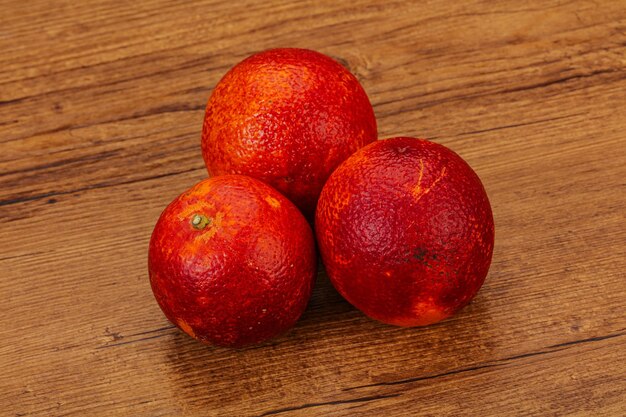 Red sweet orange over background