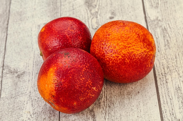 Red sweet orange over natural background