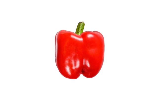 Red sweet pepper Isolated on white background