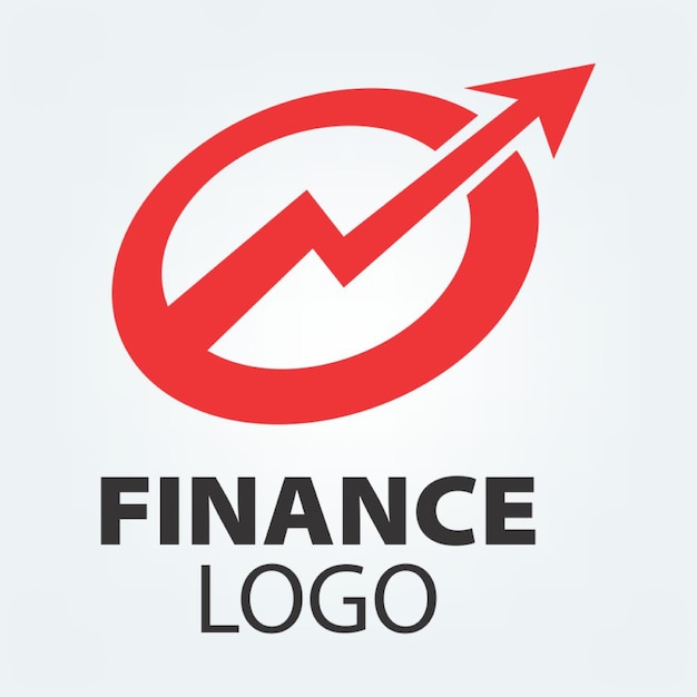 Photo a red symbol that says financial logo on it