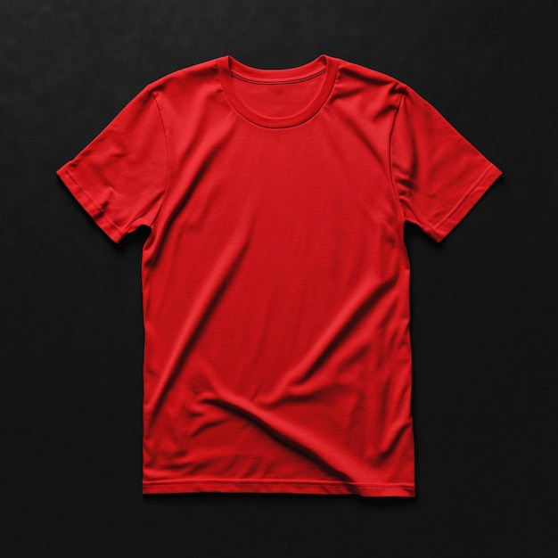 Photo a red t - shirt with a white logo on it