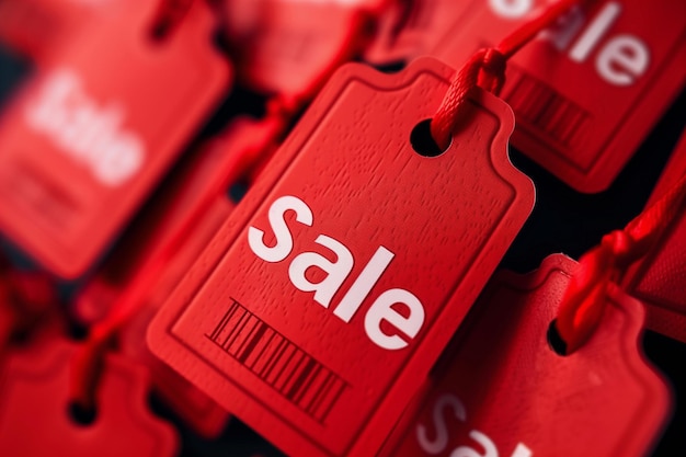 a red tag that says sale on it