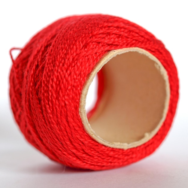 Red thread spool