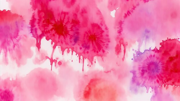 Red Tie Dye Colorful Watercolor background