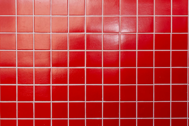 Red tiles background and texture