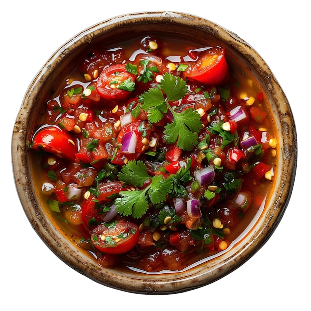 Red tomato sauce isolated on white background