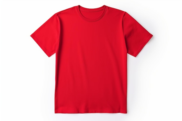 Red tshirt on a white background 3d Rendering