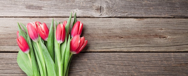 Red tulips bouquet