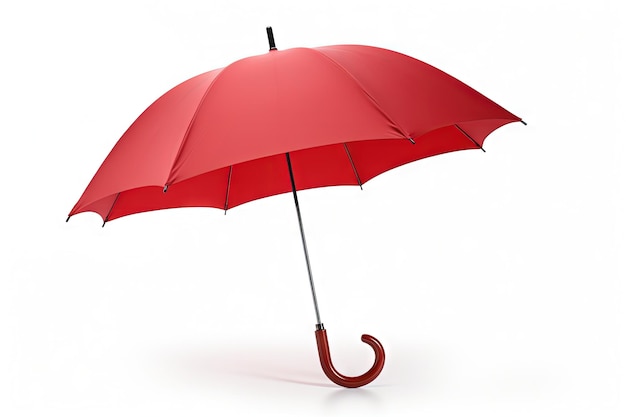 Red umbrella isolated