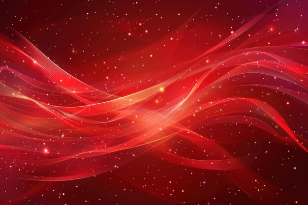 Red vector background with flowing curved lines and subtle sparkles ar 32 Job ID 1e805e1485e647909cd