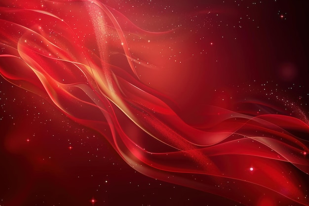 Red vector background with flowing curves and gentle lighting ar 32 Job ID b765315cab6b46f1bc1f87d42