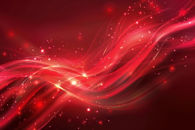 Red vector background with smooth wave patterns and glowing highlights ar 32 Job ID 6964a6ff72df412b