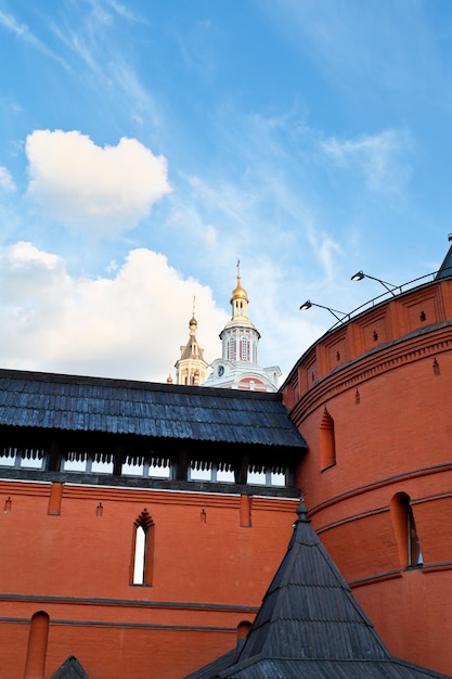 Red wall and tower of historical Kitaygorod