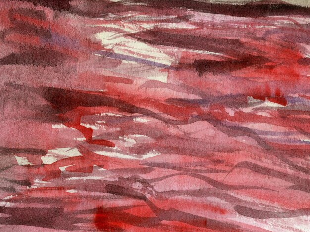 Red watercolor background with brush strokes streaks underlinings