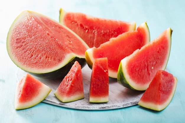 Red watermelon slices