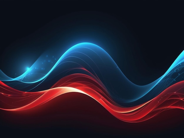 a red wave with a red background with a red line