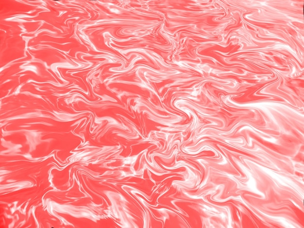 A red and white background with a white swirly pattern.