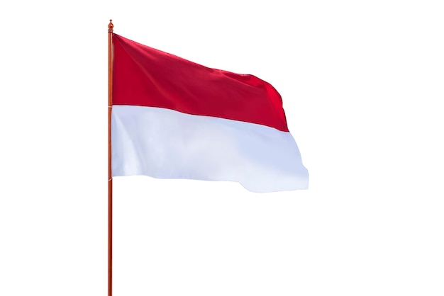 The red and white flag of Indonesian flag