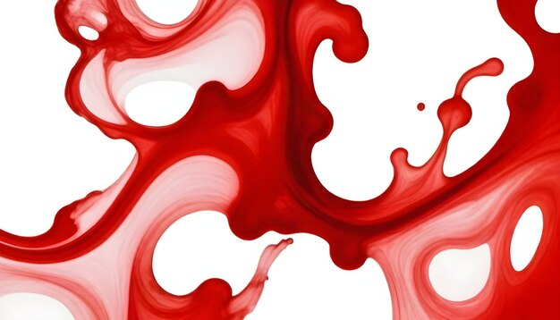 a red and white image of a red liquid with the word quot red quot on it