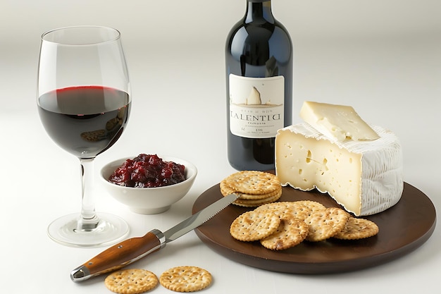 Red Wine Cheese Crackers and Cranberry Sauce A Delicious Pairing for a Night In