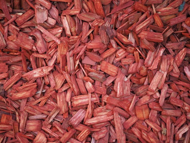 Red wood chip