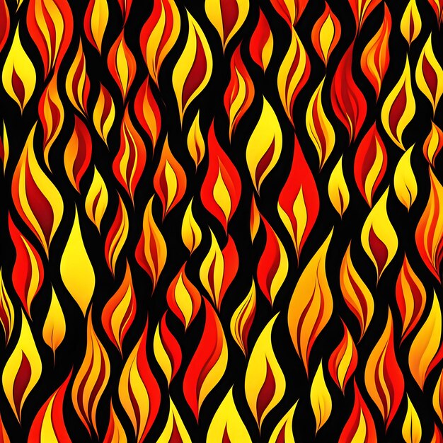 Photo red and yellow flame pattern panorama widescreen background