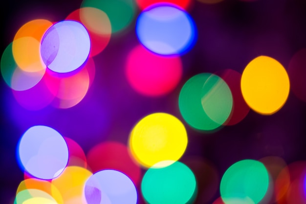 Red yellow green and blue christmas bokeh background christmas background pattern concept