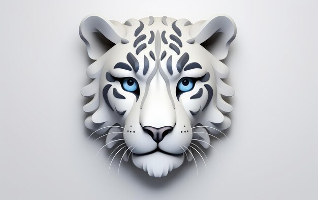 Redefining the Snow Leopard Icon with Minimalist 3D