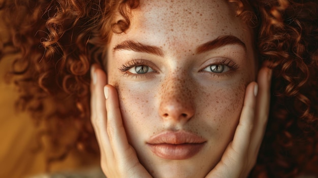 The Redhead Freckled Woman