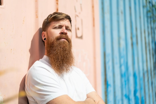 Redhead man with beard