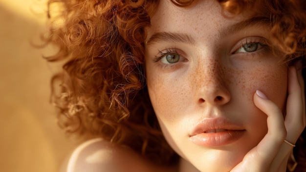 The redhead with freckles