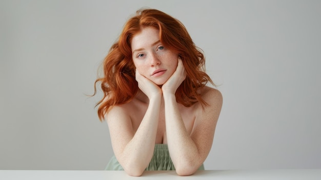 The Redheaded Pensive Woman