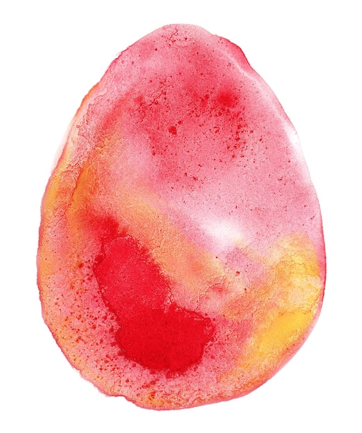 Redorangered Hand drawn watercolor bird eggs illustration collection isolated Easter elements on paper texture Water color egg for holiday spring or watercolour